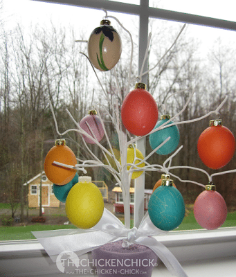 EGG BLOWING 101 & Egg Decorating instructions Easter Egg tree made with blown, colored eggs