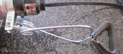 The heat lamp clamp is easily knocked free from whatever it is attached to. The heat lamp clamp is easily knocked free from whatever it is attached to.