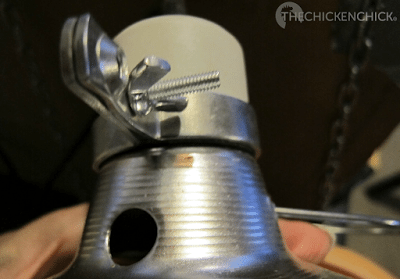 The wing nut on a heat lamp ordinarily loosens during normal use. The wing nut on a heat lamp ordinarily loosens during normal use.