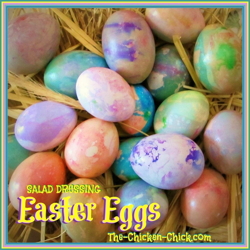 Salad Dressing Easter Eggs: Simple, Marbled Beauty DIY Marbled Easter Eggs