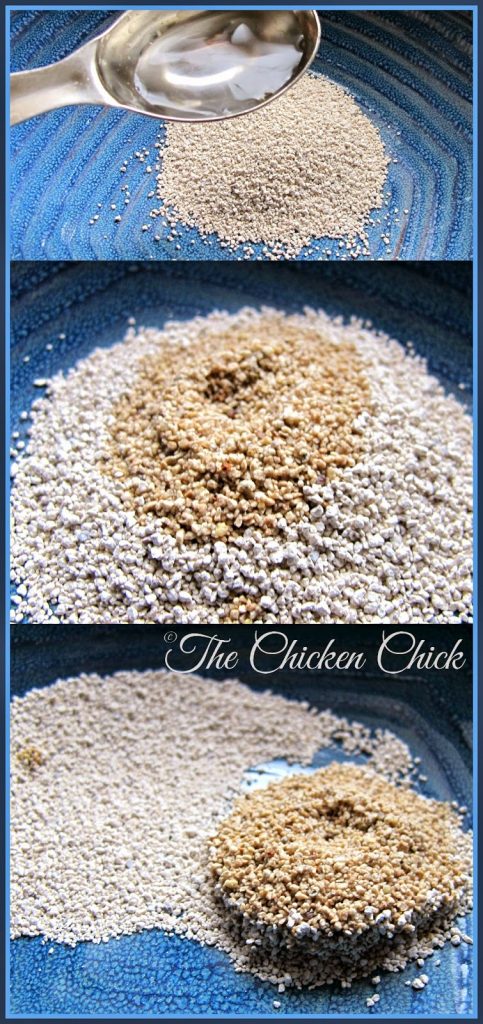 The Chicken Chick's Sweet Coop® Zeolite, Because a wet coop stinks!™ The Chicken Chick's Sweet Coop® Zeolite binds ammonia gas and odor to it’s surface, creating a sweeter-smelling, healthier air for chickens to breathe.